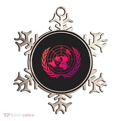 United Nations Flag Un United Nations Emblem Meaningful Gift Ornament