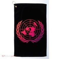 United Nations Flag Un United Nations Emblem Meaningful Gift Golf Towel thumb 0