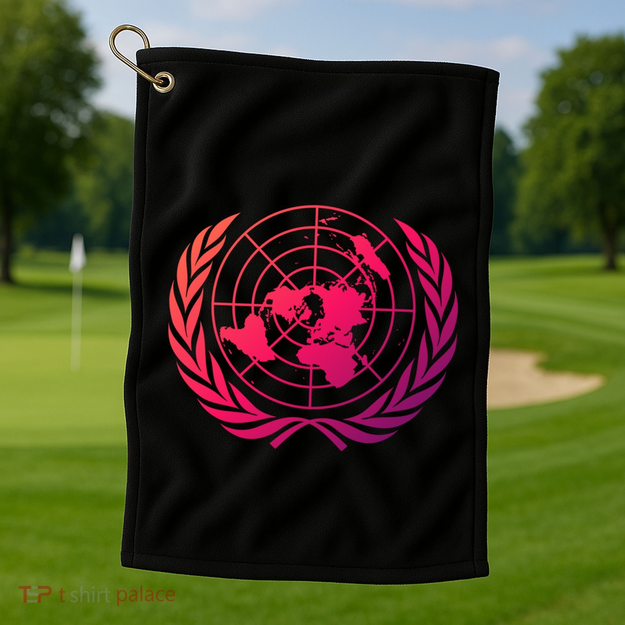 United Nations Flag Un United Nations Emblem Meaningful Gift Golf Towel