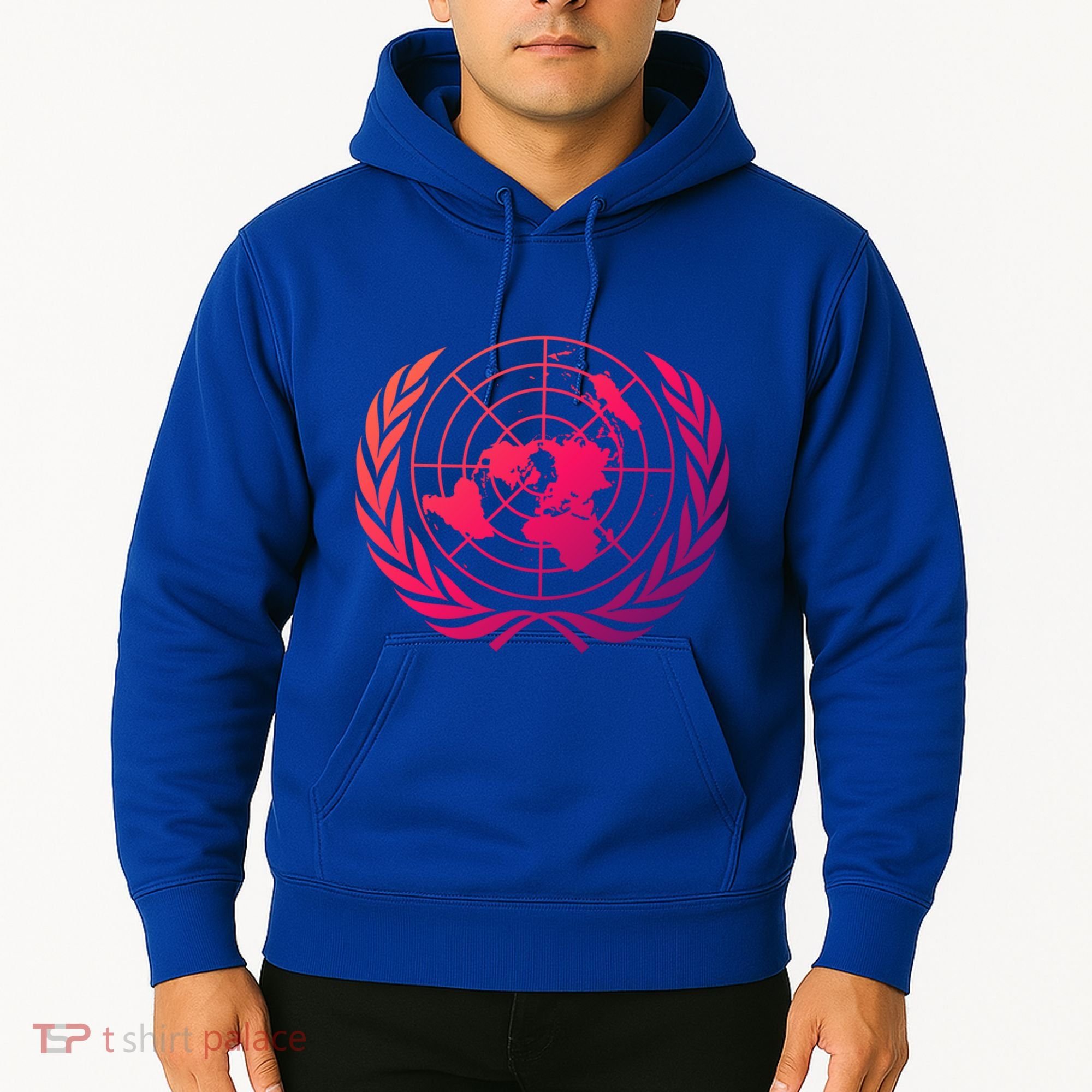 United Nations Flag Un United Nations Emblem Meaningful Gift Hoodie