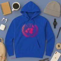 United Nations Flag Un United Nations Emblem Meaningful Gift Hoodie thumb 3
