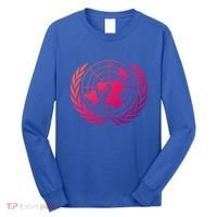 United Nations Flag Un United Nations Emblem Meaningful Gift Long Sleeve Shirt thumb 0