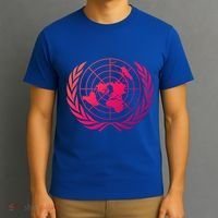 United Nations Flag Un United Nations Emblem Meaningful Gift T-Shirt thumb 3