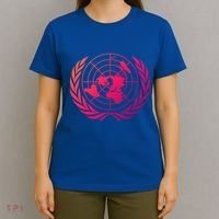 United Nations Flag Un United Nations Emblem Meaningful Gift T-Shirt thumb 4
