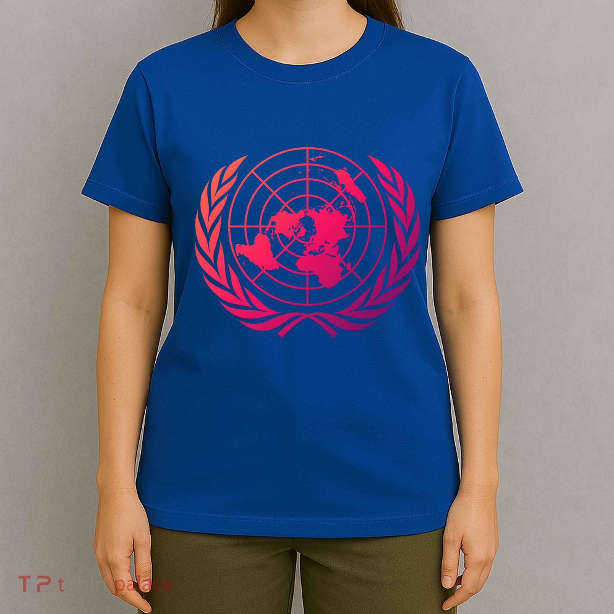 United Nations Flag Un United Nations Emblem Meaningful Gift T-Shirt