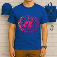 United Nations Flag Un United Nations Emblem Meaningful Gift T-Shirt thumb 6