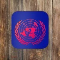 United Nations Flag Un United Nations Emblem Meaningful Gift Coaster thumb 0