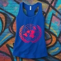 United Nations Flag Un United Nations Emblem Meaningful Gift Women's Tank Top thumb 3
