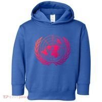 United Nations Flag Un United Nations Emblem Meaningful Gift Toddler Hoodie thumb 0