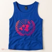 United Nations Flag Un United Nations Emblem Meaningful Gift Tank Top thumb 2