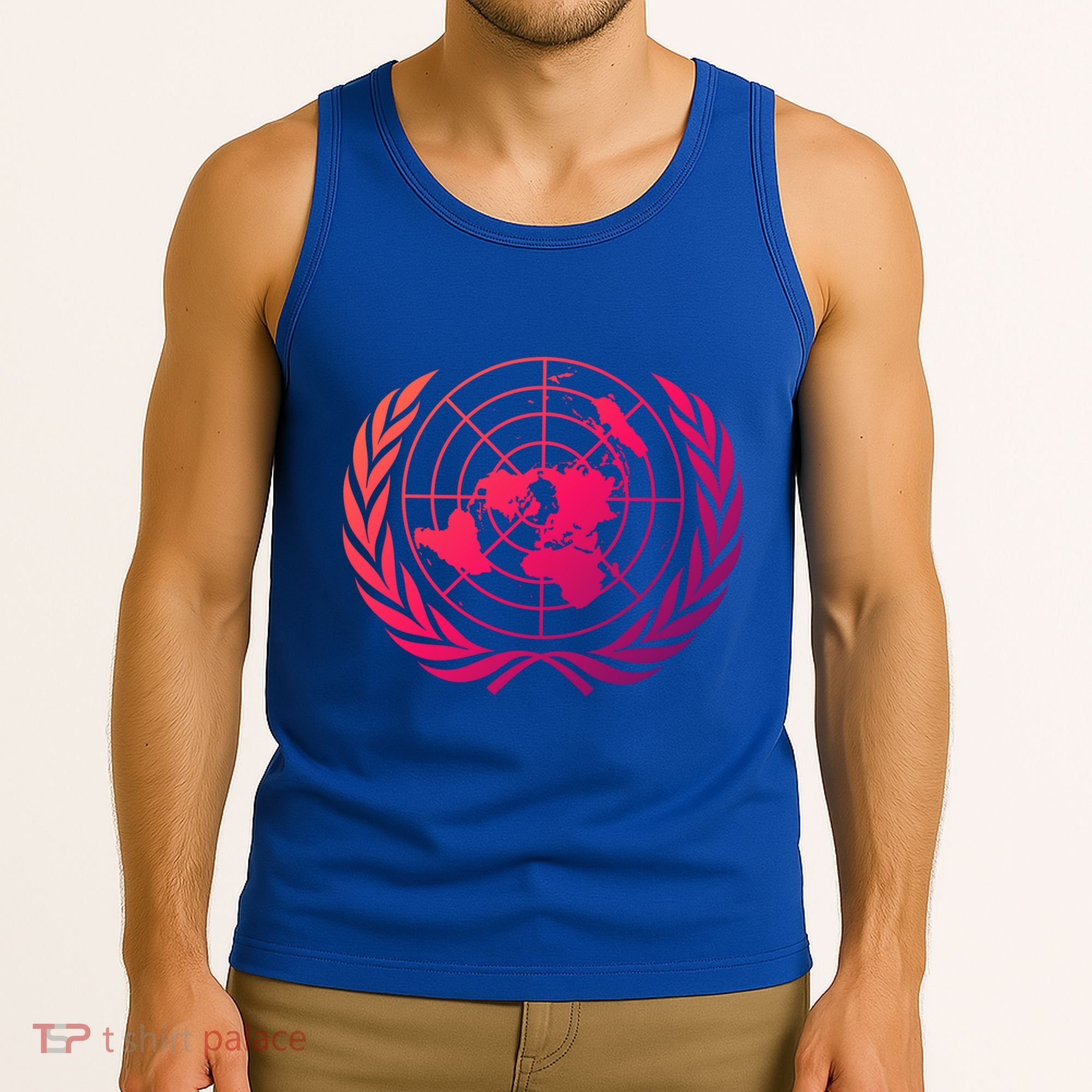 United Nations Flag Un United Nations Emblem Meaningful Gift Tank Top