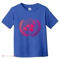United Nations Flag Un United Nations Emblem Meaningful Gift Toddler T-Shirt thumb 0