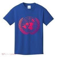 United Nations Flag Un United Nations Emblem Meaningful Gift Kids T-Shirt thumb 0