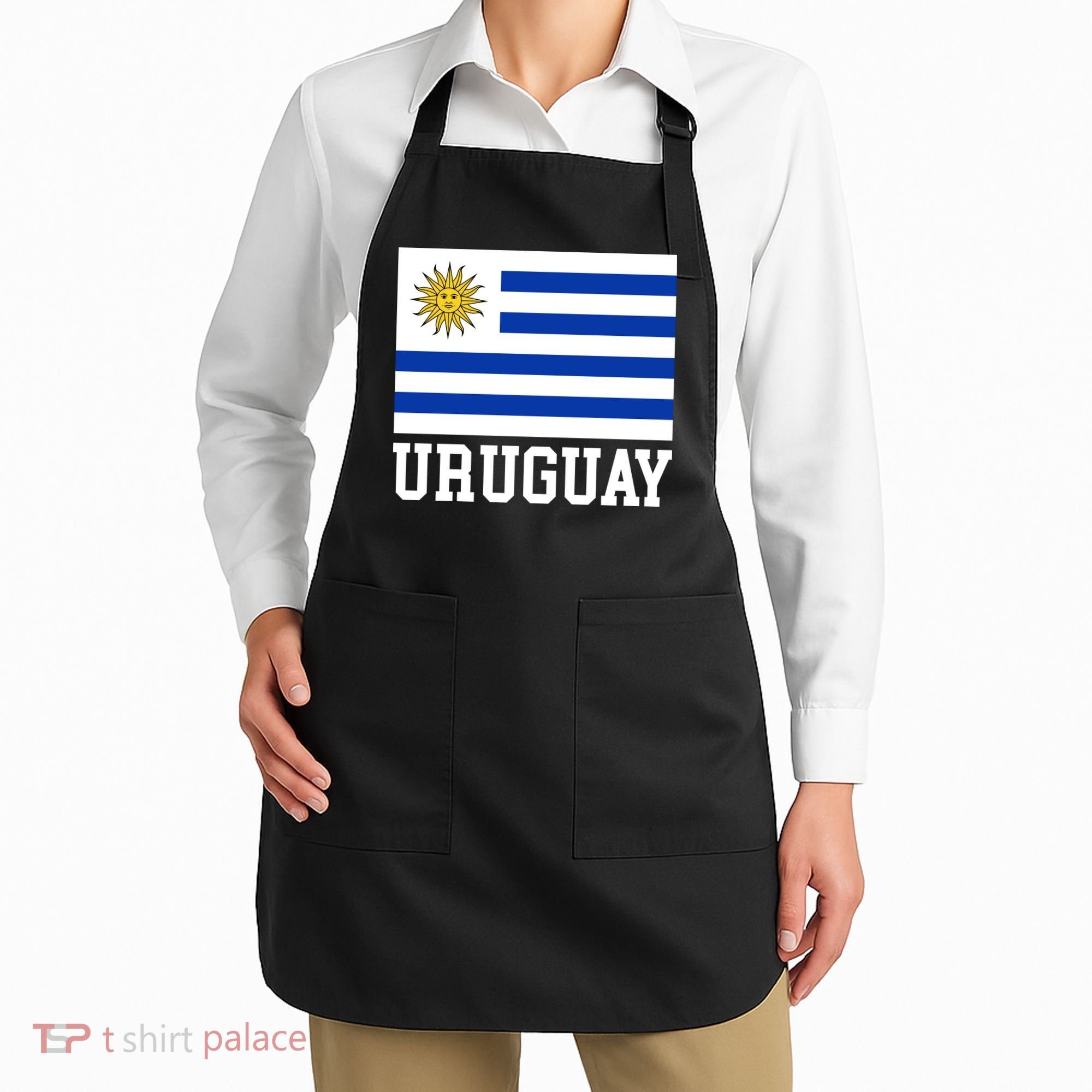 Uruguay National Flag For Proud Fans & Travelers Apron