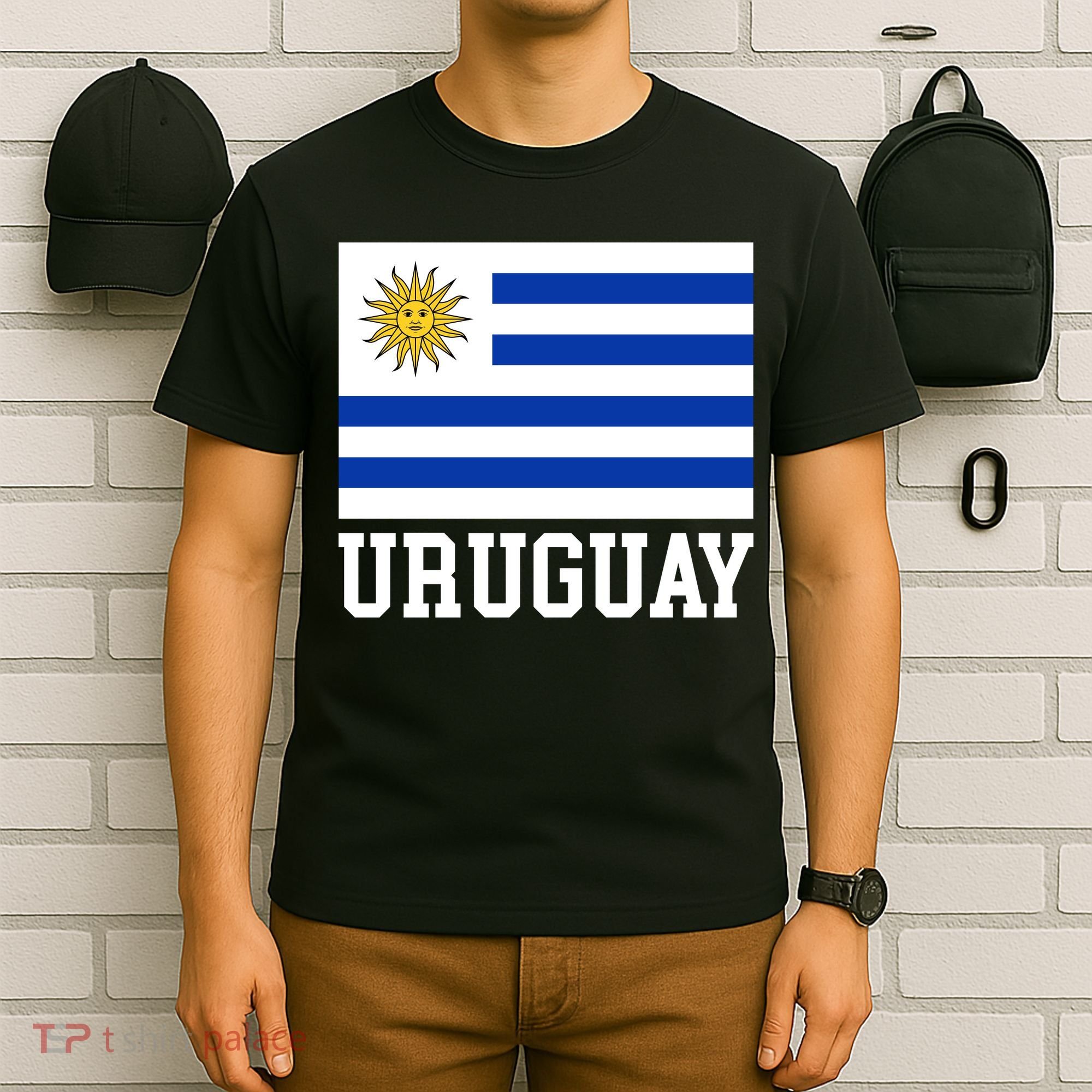 Uruguay National Flag For Proud Fans & Travelers T-Shirt
