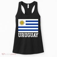 Uruguay National Flag For Proud Fans & Travelers Women's Tank Top thumb 0