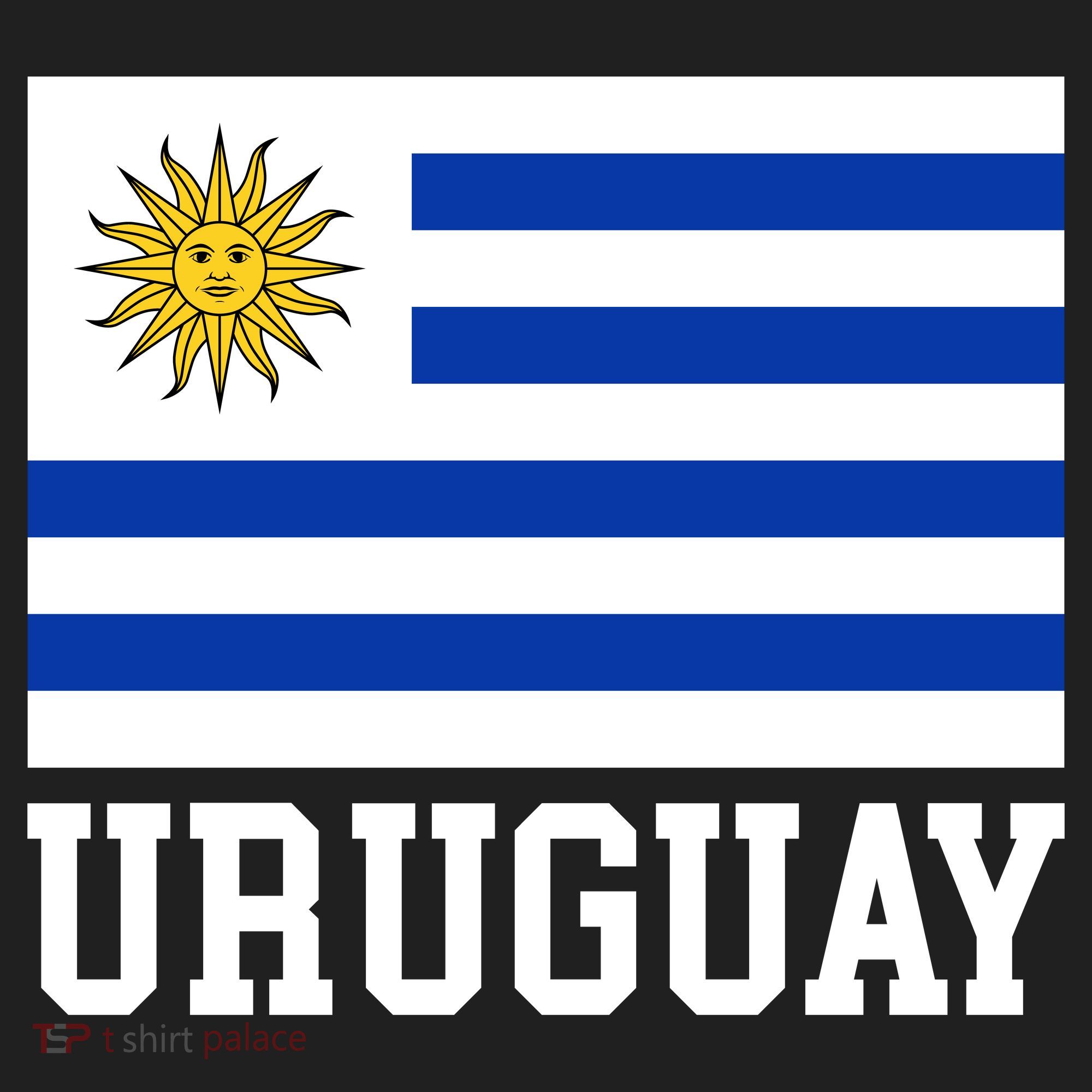 Uruguay National Flag For Proud Fans & Travelers Golf Towel