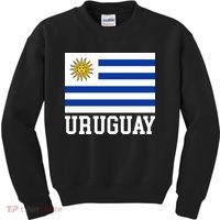 Uruguay National Flag For Proud Fans & Travelers Kids Sweatshirt thumb 0