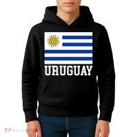 Uruguay National Flag For Proud Fans & Travelers Kids Hoodie thumb 4