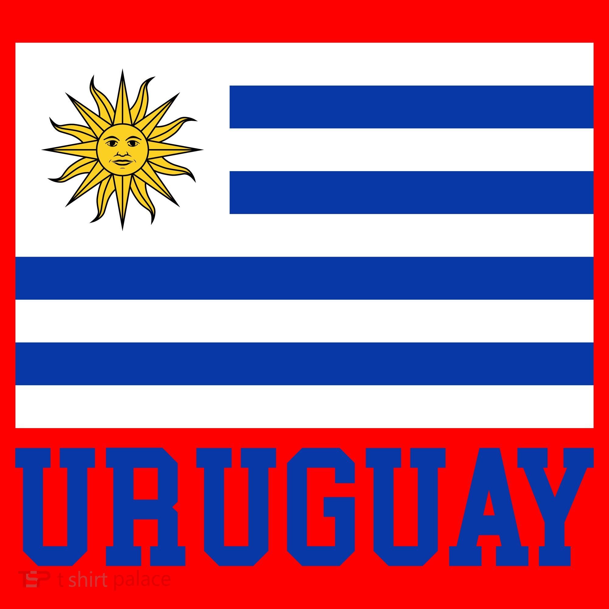Uruguay National Flag For Proud Fans & Travelers Santa Hat