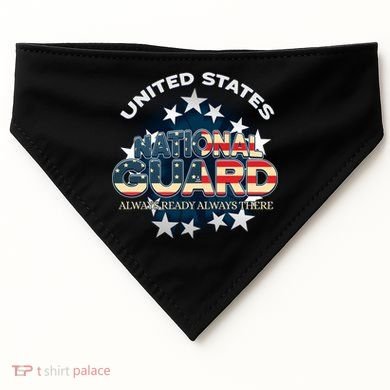 Us National Guard Always Ready Always There Army Gift USA-Made Doggie Bandana