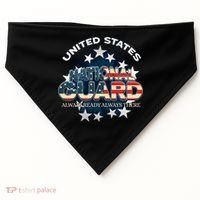 Us National Guard Always Ready Always There Army Gift USA-Made Doggie Bandana thumb 0