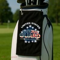 Us National Guard Always Ready Always There Army Gift Golf Towel thumb 2