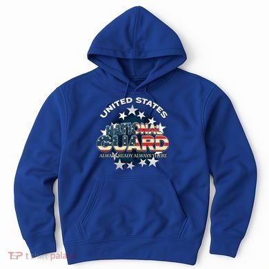 Us National Guard Always Ready Always There Army Gift Hoodie