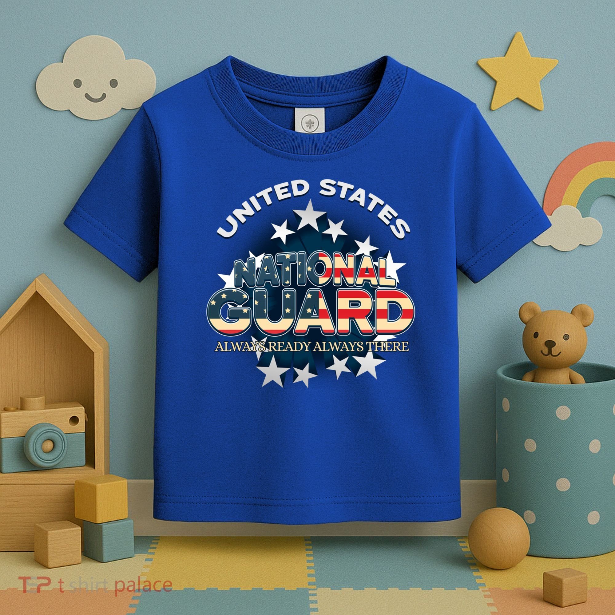 Us National Guard Always Ready Always There Army Gift Toddler T-Shirt