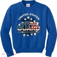 Us National Guard Always Ready Always There Army Gift Kids Sweatshirt thumb 0