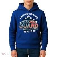 Us National Guard Always Ready Always There Army Gift Kids Hoodie thumb 4