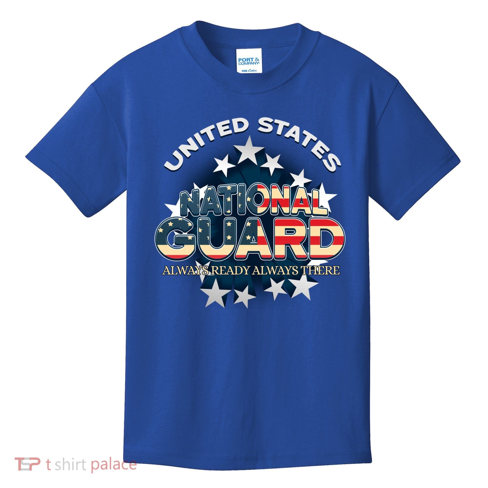 Us National Guard Always Ready Always There Army Gift Kids T-Shirt