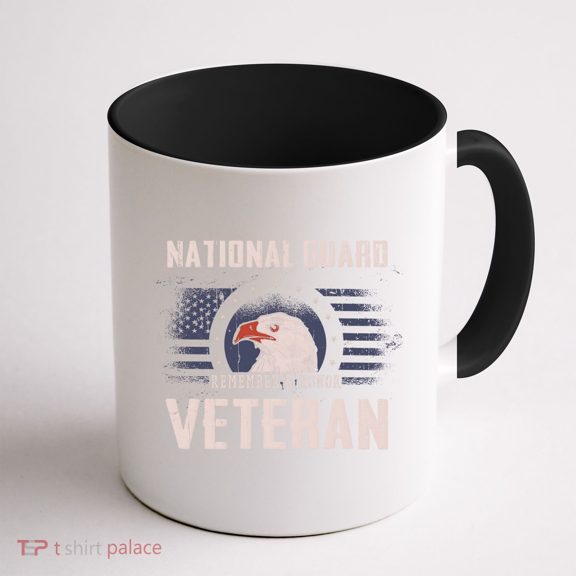 Us National Guard Veteran Eagle Usa Flag Veterans Day Funny Gift Coffee Mug