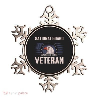 Us National Guard Veteran Eagle Usa Flag Veterans Day Funny Gift Ornament