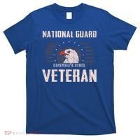 Us National Guard Veteran Eagle Usa Flag Veterans Day Funny Gift T-Shirt thumb 0