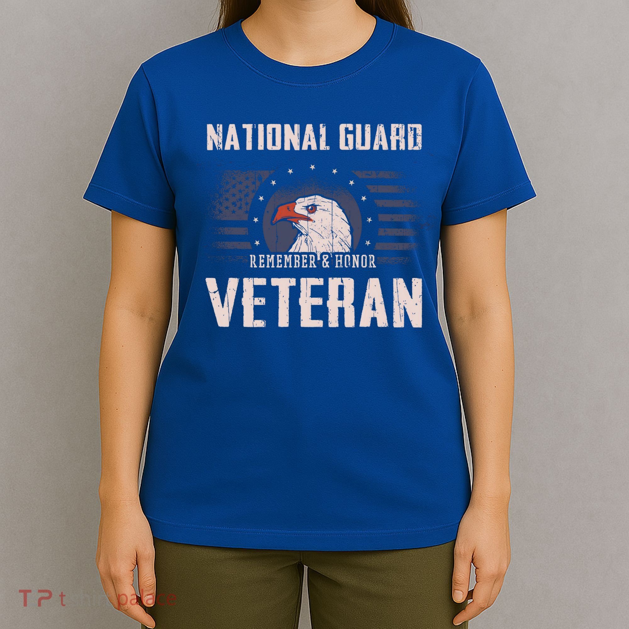 Us National Guard Veteran Eagle Usa Flag Veterans Day Funny Gift T-Shirt