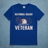 Us National Guard Veteran Eagle Usa Flag Veterans Day Funny Gift T-Shirt thumb 5