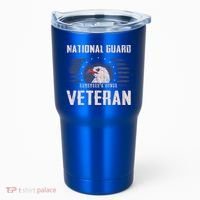 Us National Guard Veteran Eagle Usa Flag Veterans Day Funny Gift Tumbler thumb 0