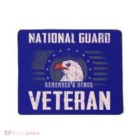 Us National Guard Veteran Eagle Usa Flag Veterans Day Funny Gift Mousepad thumb 0