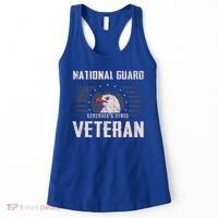 Us National Guard Veteran Eagle Usa Flag Veterans Day Funny Gift Women's Tank Top thumb 0