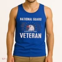 Us National Guard Veteran Eagle Usa Flag Veterans Day Funny Gift Tank Top thumb 3
