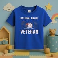 Us National Guard Veteran Eagle Usa Flag Veterans Day Funny Gift Toddler T-Shirt thumb 3