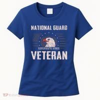 Us National Guard Veteran Eagle Usa Flag Veterans Day Funny Gift Women's T-Shirt thumb 0