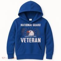 Us National Guard Veteran Eagle Usa Flag Veterans Day Funny Gift Kids Hoodie thumb 0