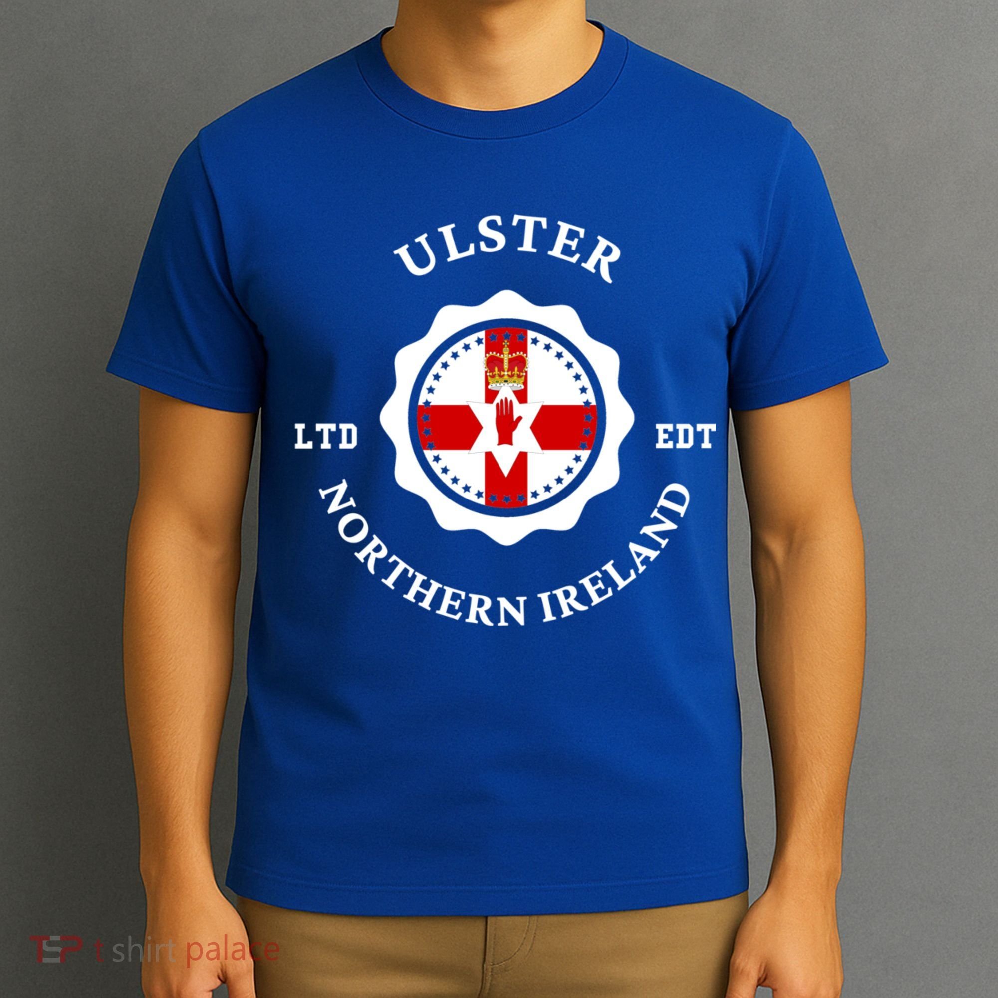 ULSTER Northern Ireland Flag Badge UK Vintage T-Shirt