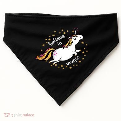 Unicorn Believe In Magic USA-Made Doggie Bandana
