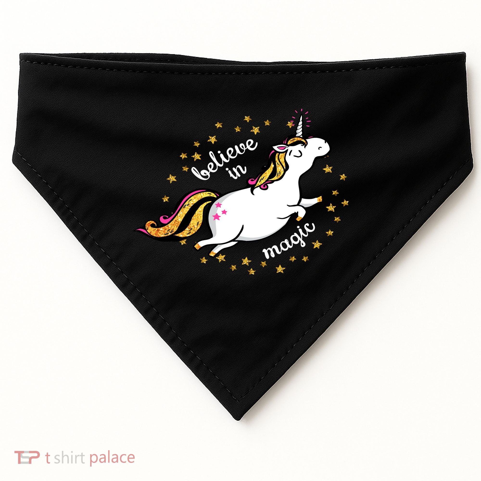 Unicorn Believe In Magic USA-Made Doggie Bandana