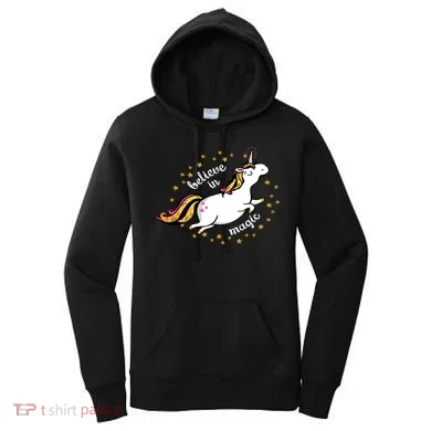 Unicorn Believe In Magic Women's Hoodie