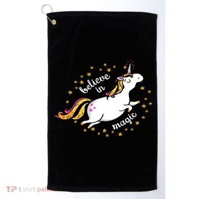 Unicorn Believe In Magic Golf Towel