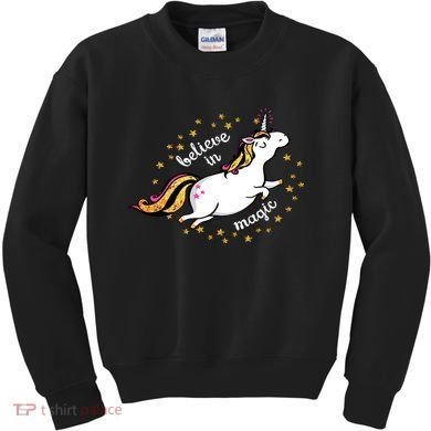 Unicorn Believe In Magic Kids Sweatshirt